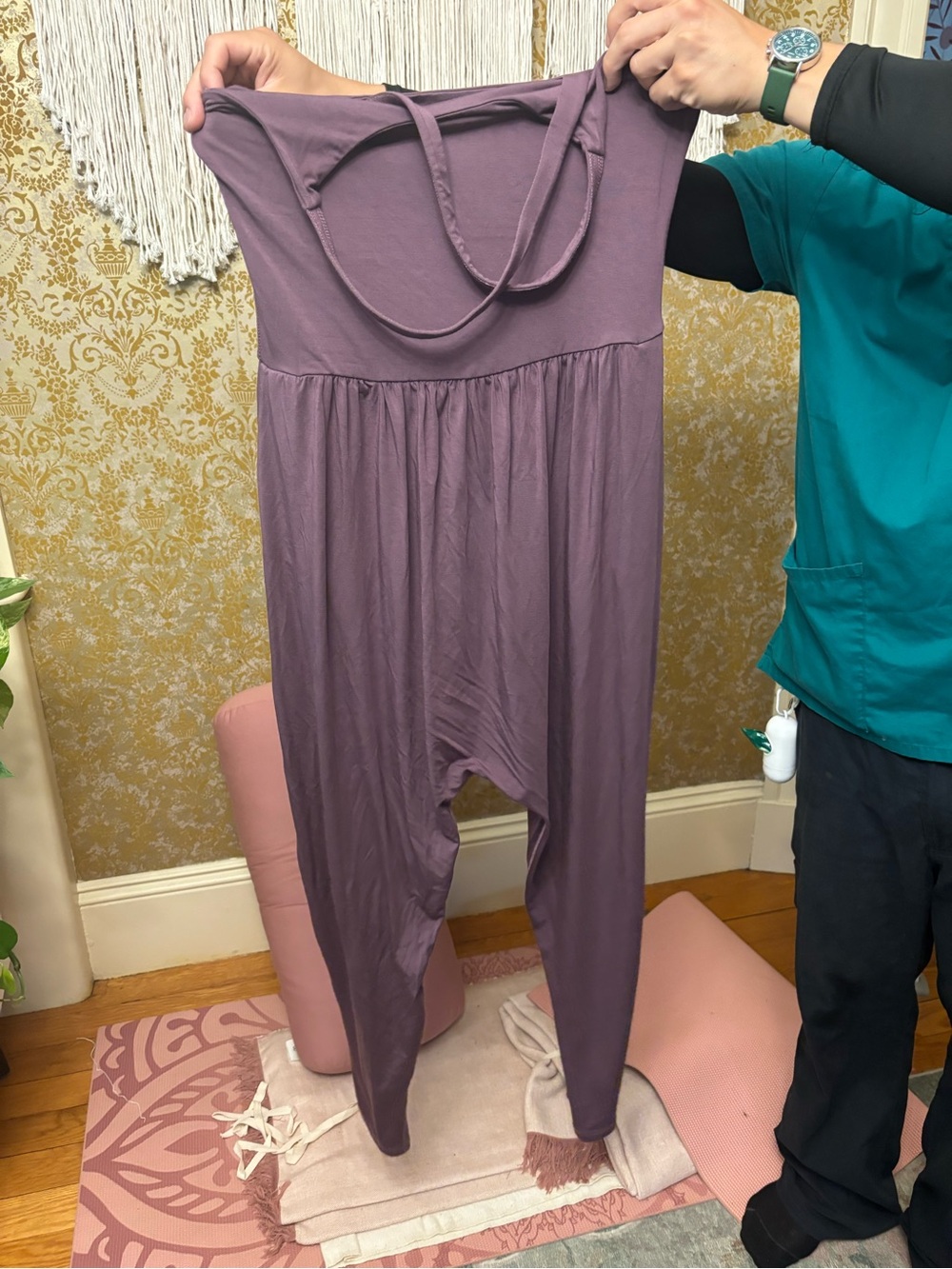 Imbodhi Women’s Mauve Strap Harem Jumpsuit NWOT